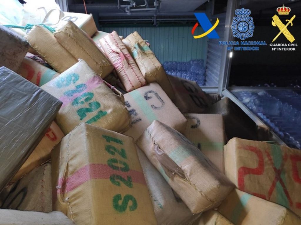 MAOC – N supports Spanish seizure of over 22 tons of hashish off the Canary Islands