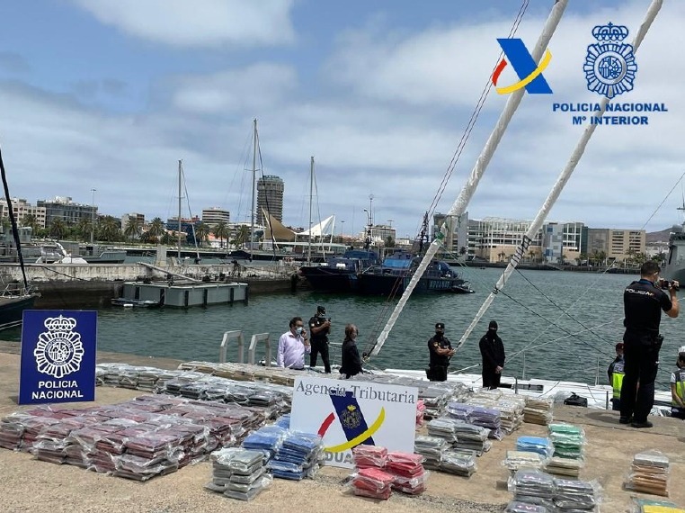 MAOC-N supports Spanish seizure of 1000Kg of cocaine in the Atlantic