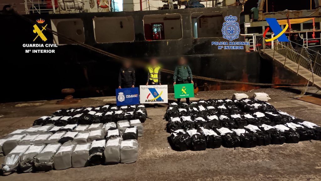 MAOC-N supports the Spanish seizure of 4500Kg of cocaine