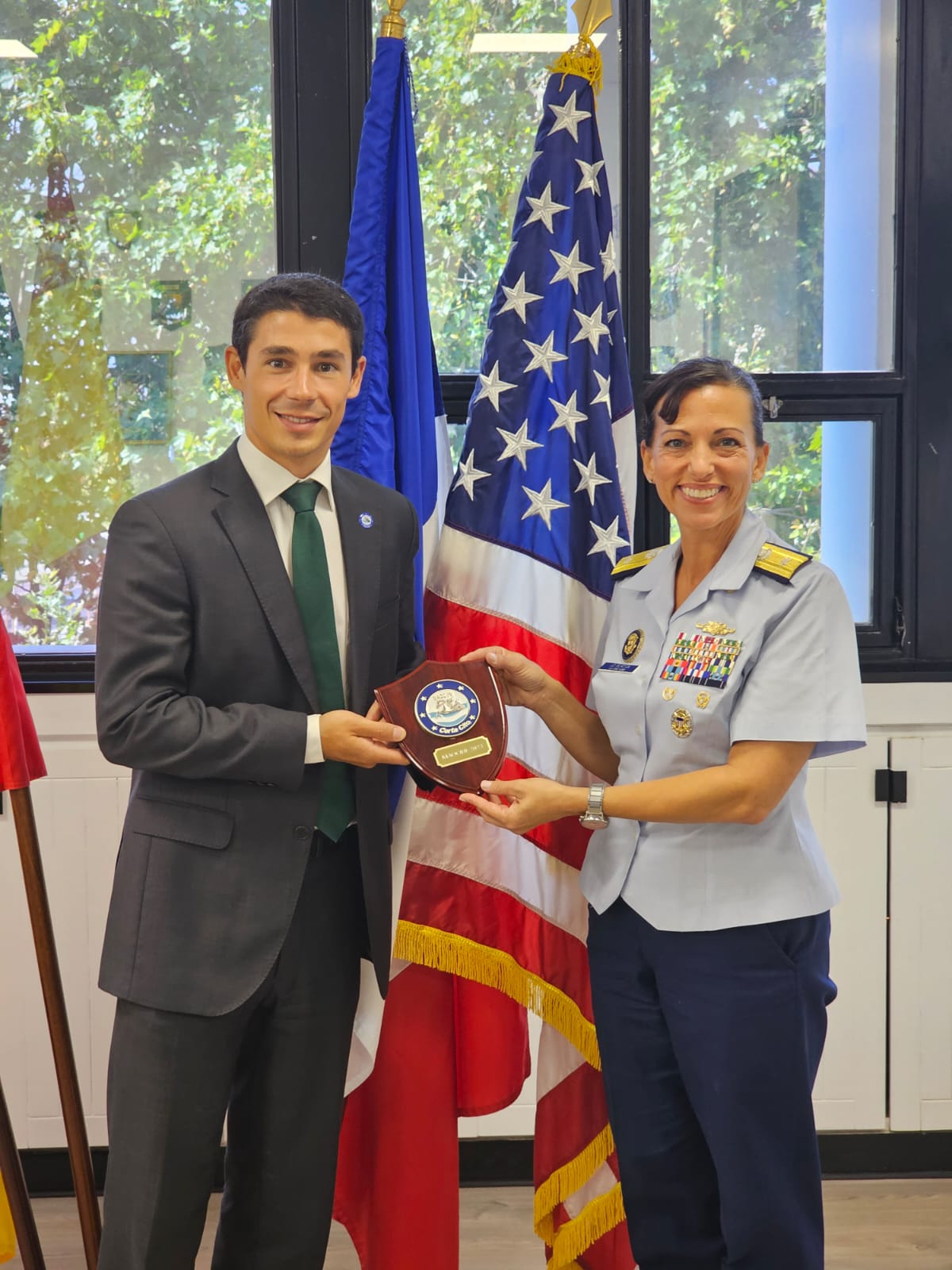 The Assistant Commandant for Response Policy of the U.S. Coast Guard visits MAOC-N