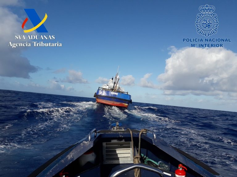 Spanish authorities seized 1000 kg of cocaine in the Atlantic, supported by MAOC-N