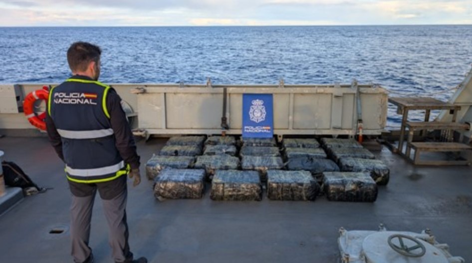 Spanish Authorities Seize Over Half a Tonne of Cocaine in the Atlantic