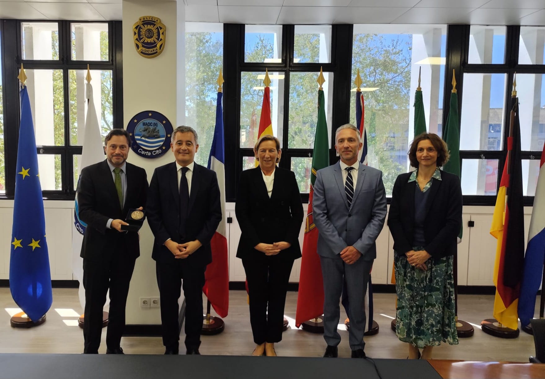 French Minister of Justice Gérald Darmanin Visits MAOC‑N Headquarters in Lisbon